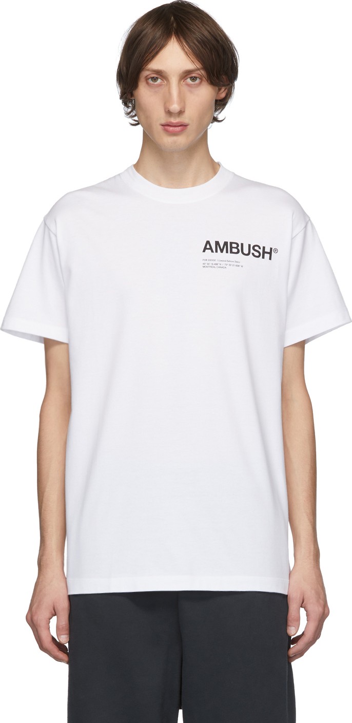 Ambush SSENSE Exclusive White Logo T-Shirt