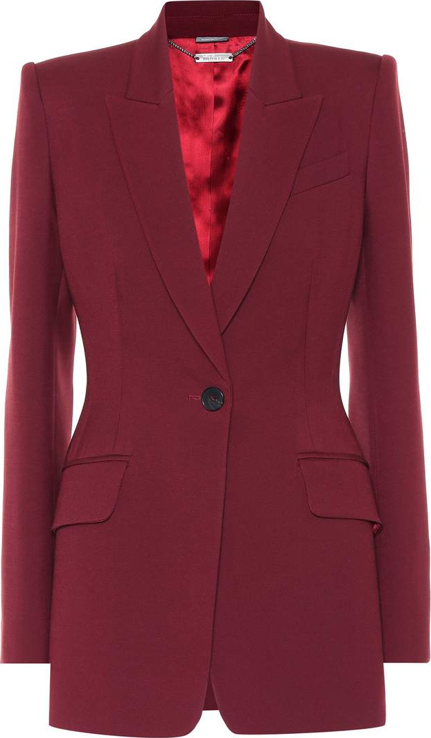 Alexander McQueen Wool and silk-blend blazer