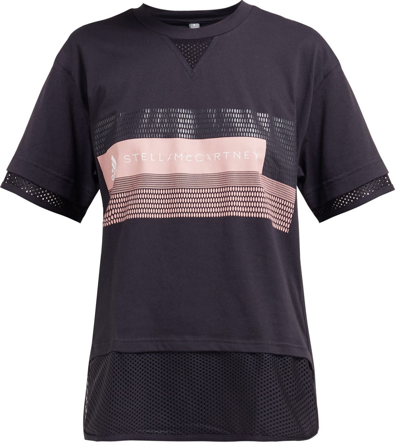 Adidas By Stella McCartney Logo-print cotton-blend T-shirt