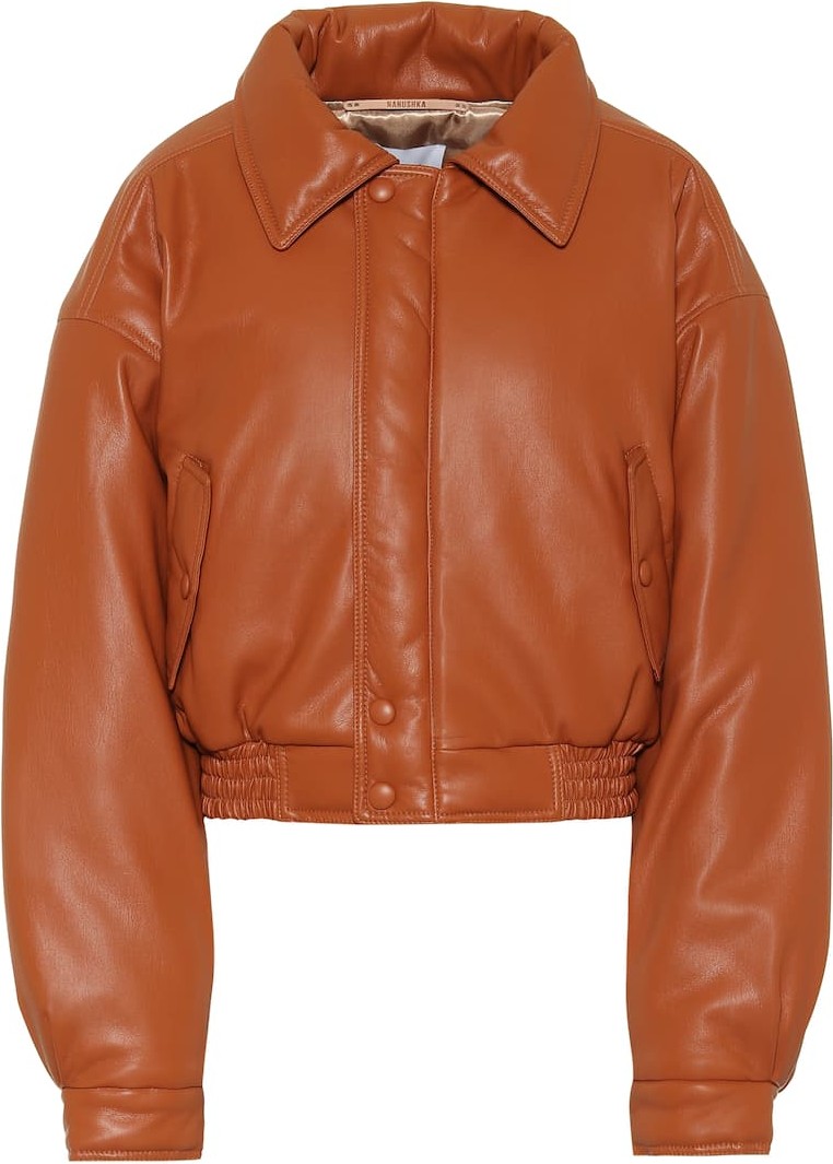Nanushka Bomi faux-leather jacket