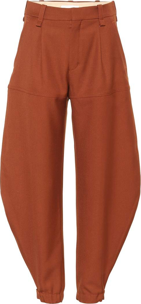 Chloe High-waisted wool pants