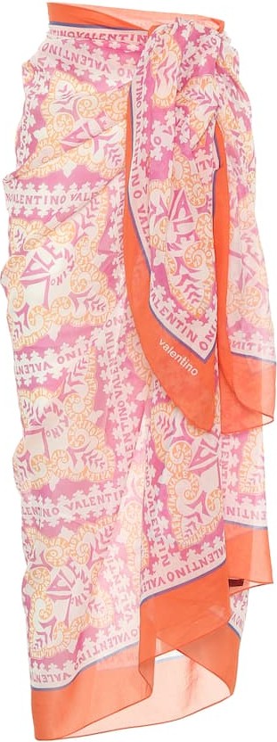 Valentino Exclusive to Mytheresa – Printed cotton and silk voile sarong