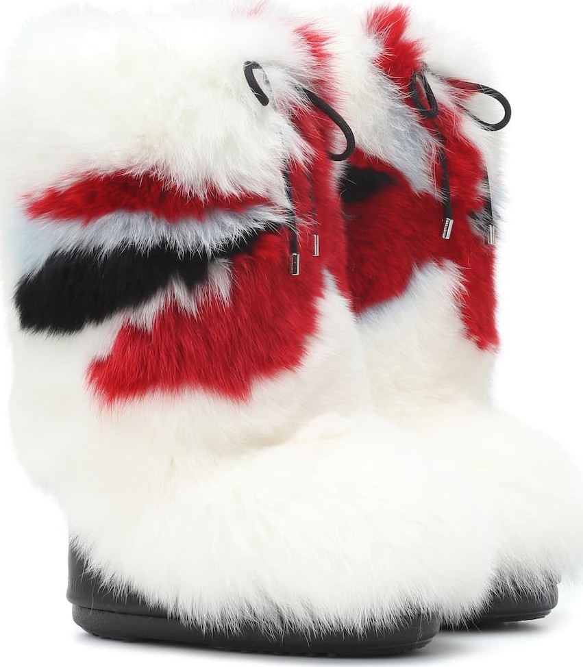 Moncler x Moon Boot® fur boots