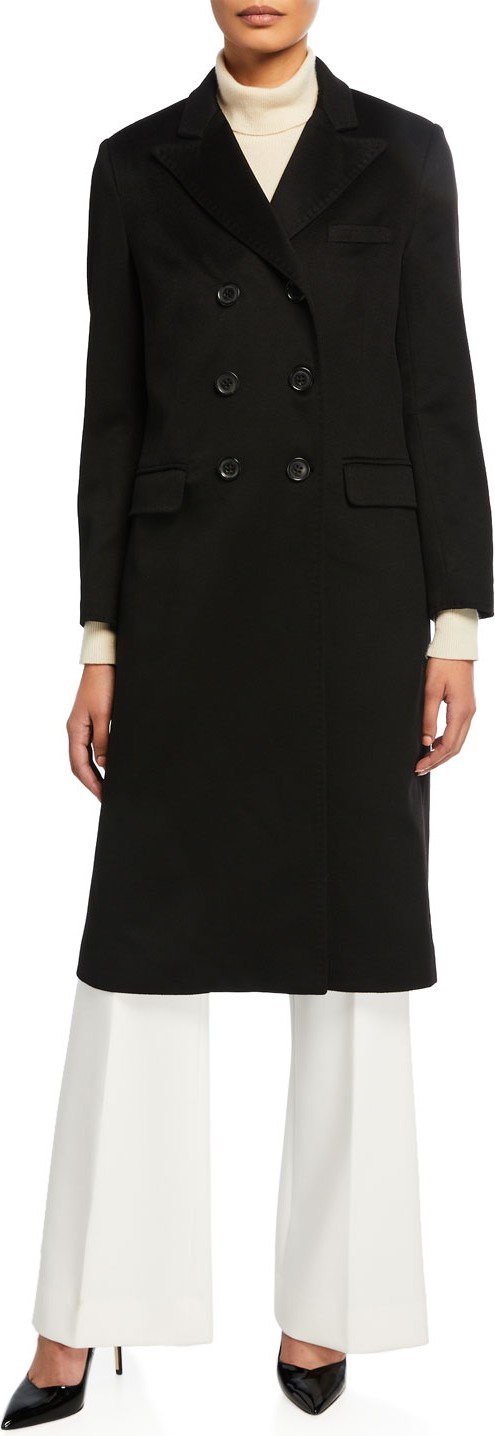 Jane Post Cashmere Double-Breasted Coat