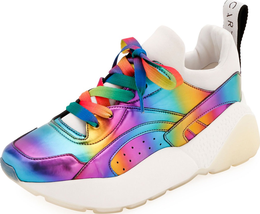 Stella McCartney Holographic Rainbow Chunky Sneakers