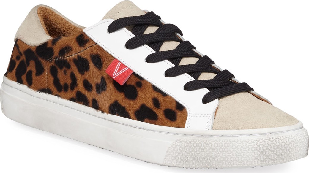 Veronica Beard Sami Leopard Platform Sneakers