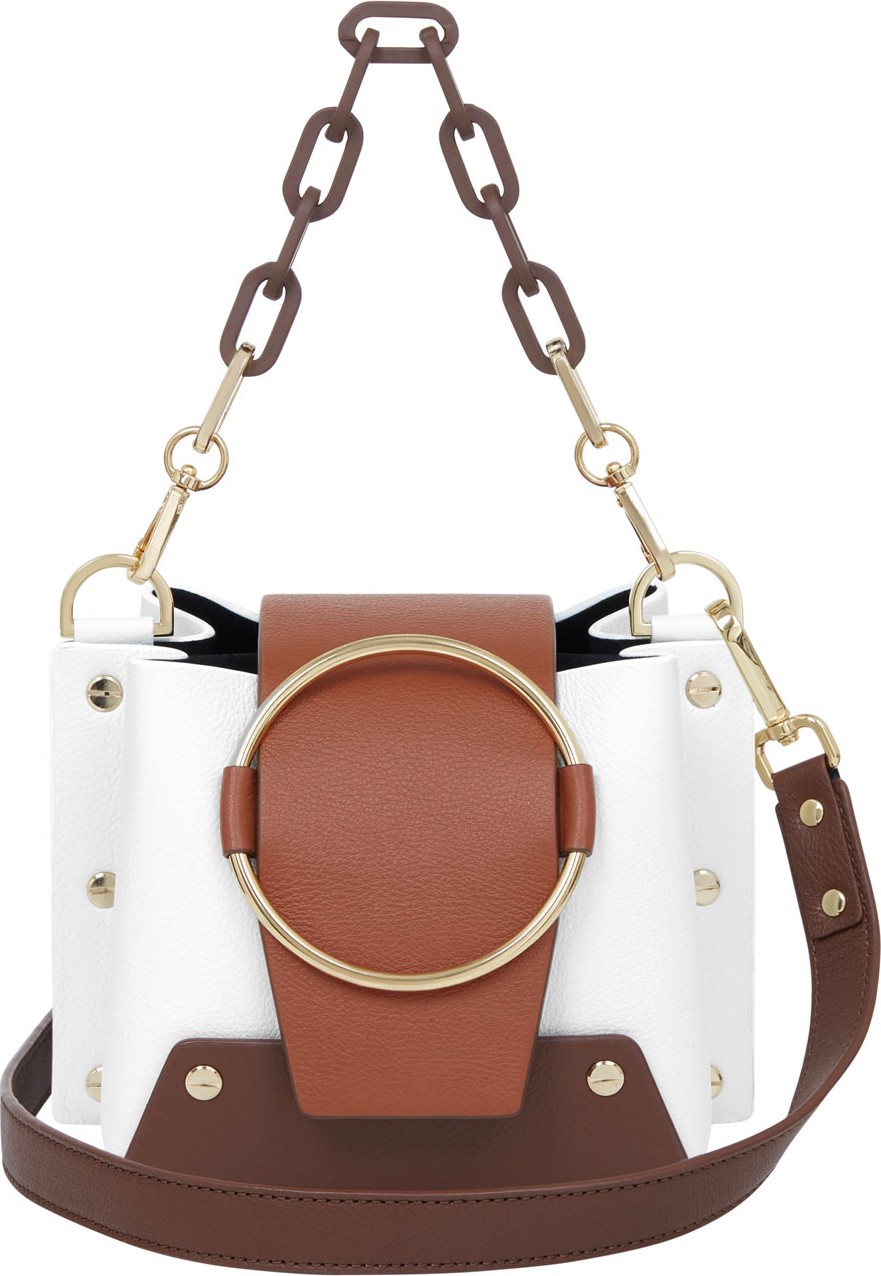 Yuzefi Delila Mini Leather Ring Bucket Bag