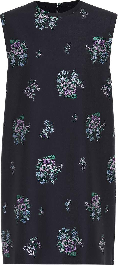 Gucci Floral cotton and wool dress