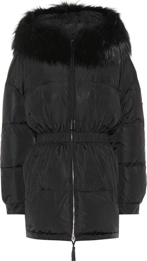 Prada Fur-trimmed down coat