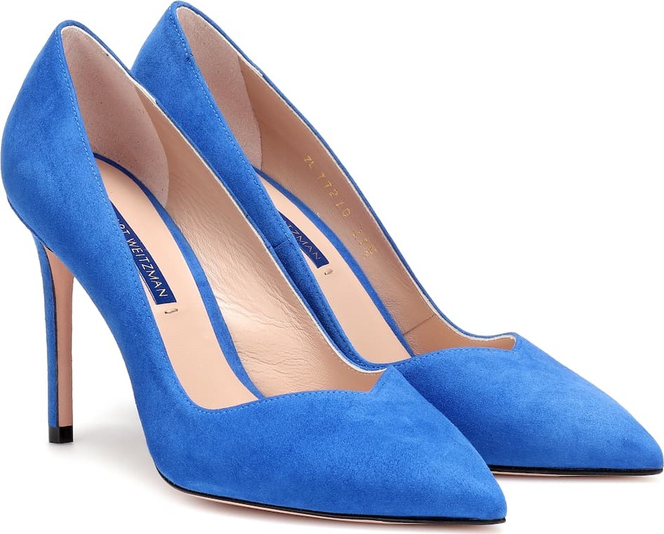 Stuart Weitzman Anny suede pumps