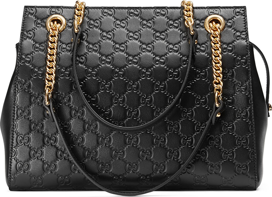 Gucci Gucci Signature Chain-Handle Tote Bag