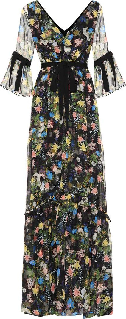 Erdem Petunia floral-printed dress