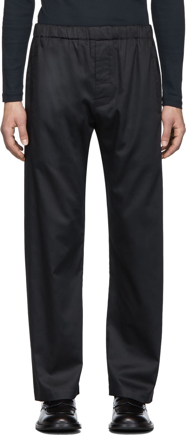 Lemaire Navy Sunspel Edition Elasticized Trousers
