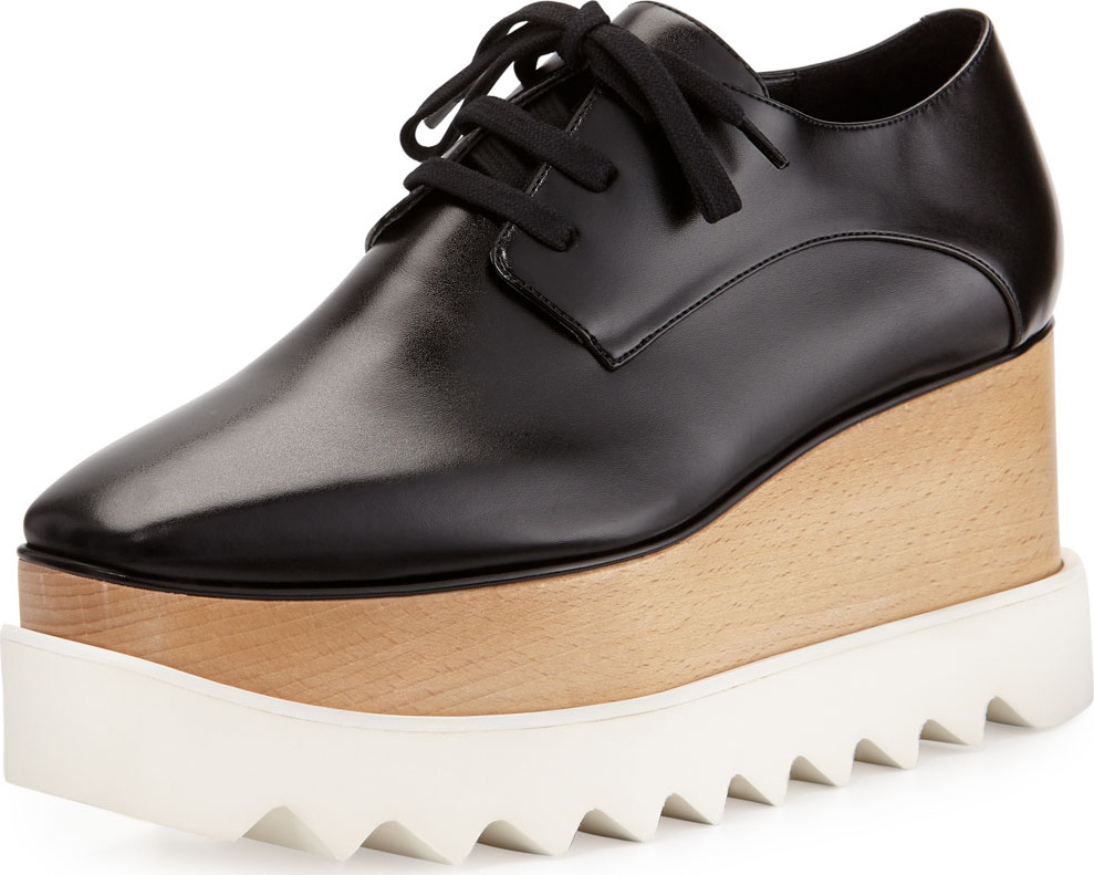 Stella McCartney Elyse Platform Oxford, Black