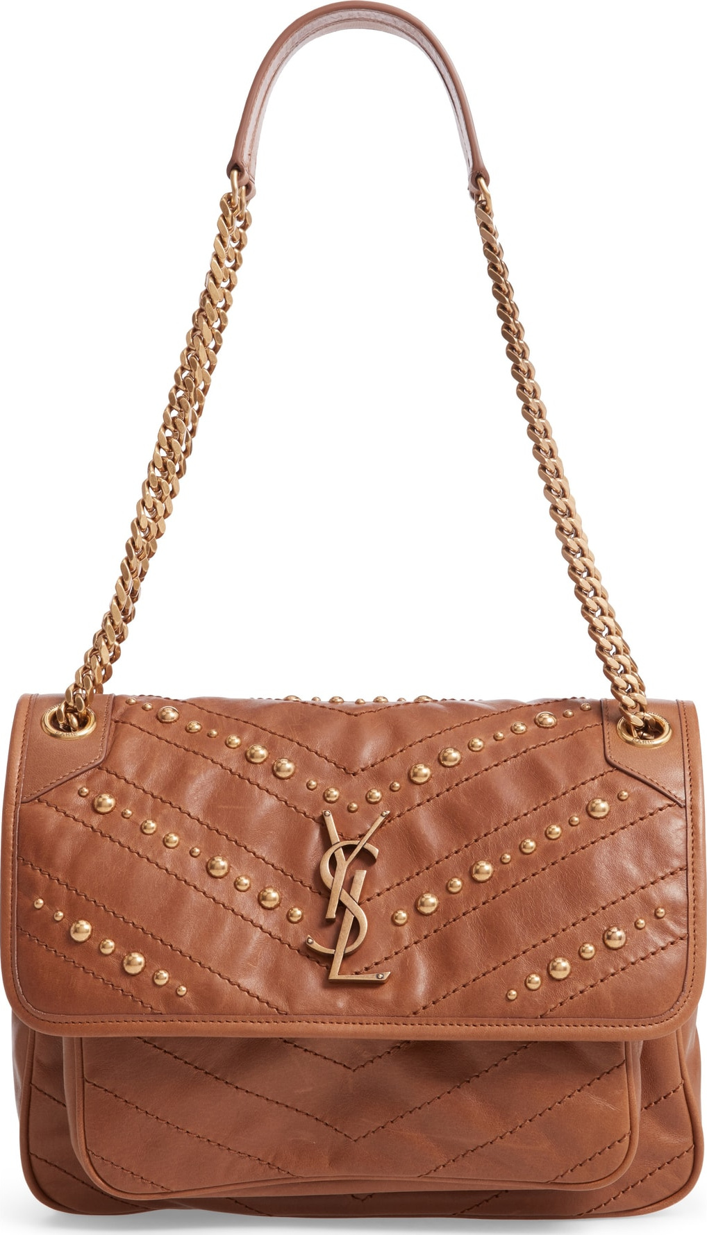 Saint Laurent Medium Niki Lambskin Leather Shoulder Bag