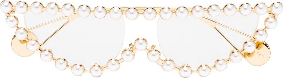 Gucci embellished cat eye glasses