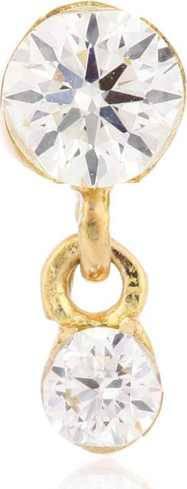 Maria Tash Invisibly Set Diamond Eternity Ring 18kt gold and diamond earring