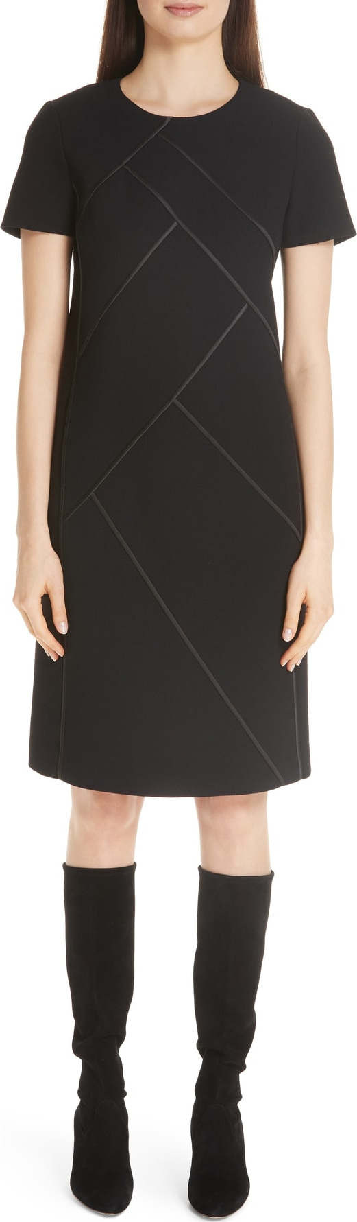 Lafayette 148 New York Nouveau Crepe Shift Dress