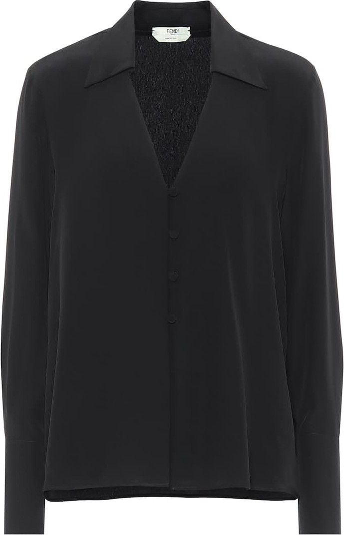Fendi Silk crêpe de chine blouse