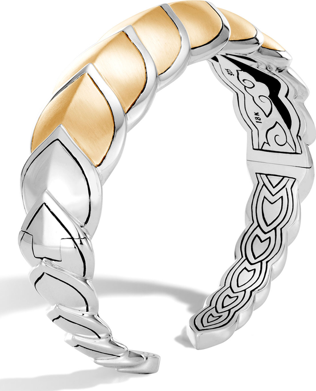 John Hardy Legends Naga 18k Gold Flex Cuff, Size M