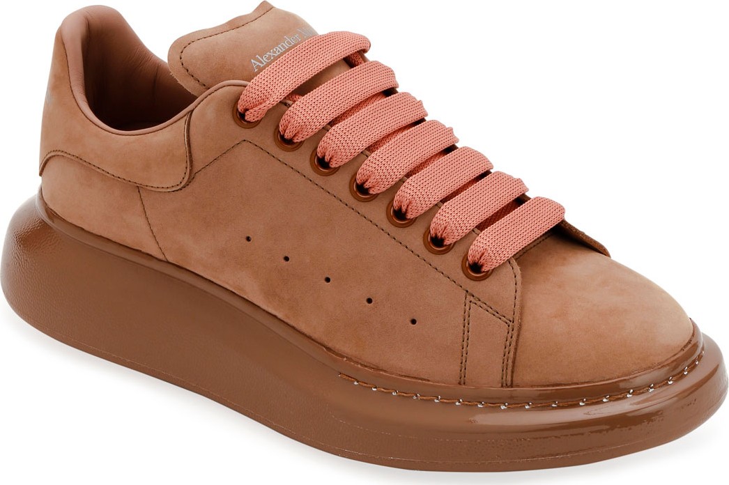 Alexander McQueen Men's Oversized Suede Sneakers