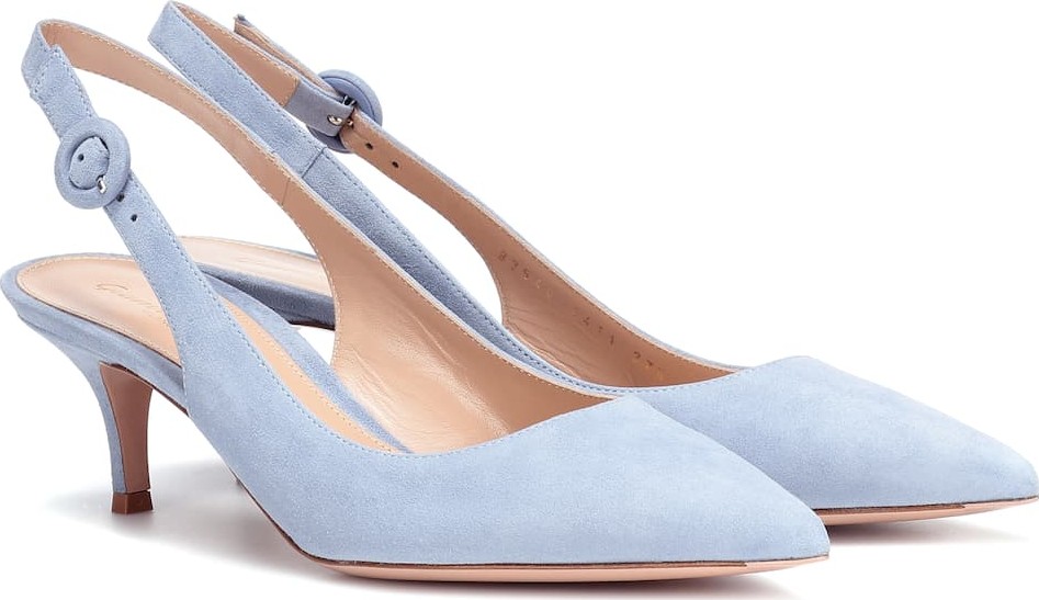 Gianvito Rossi Anna 55 suede slingback pumps