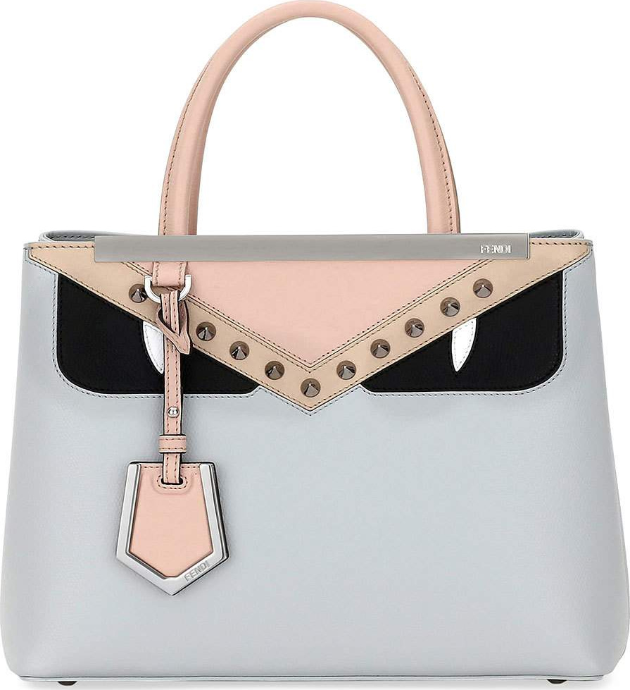 Fendi 2Jours Petite Monster Calf Tote Bag