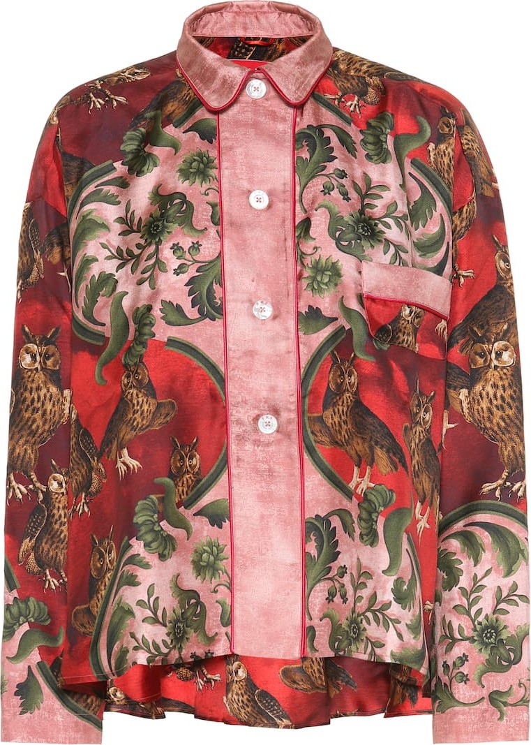 F.R.S For Restless Sleepers Ipno printed silk pajama top