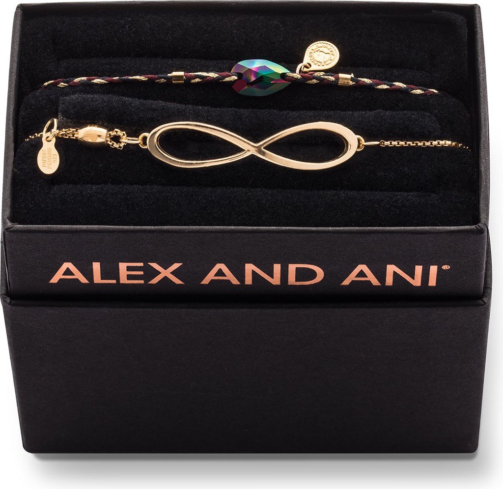 Alex and Ani Infinity Pull-Chain Bracelet Gift Set, Gold
