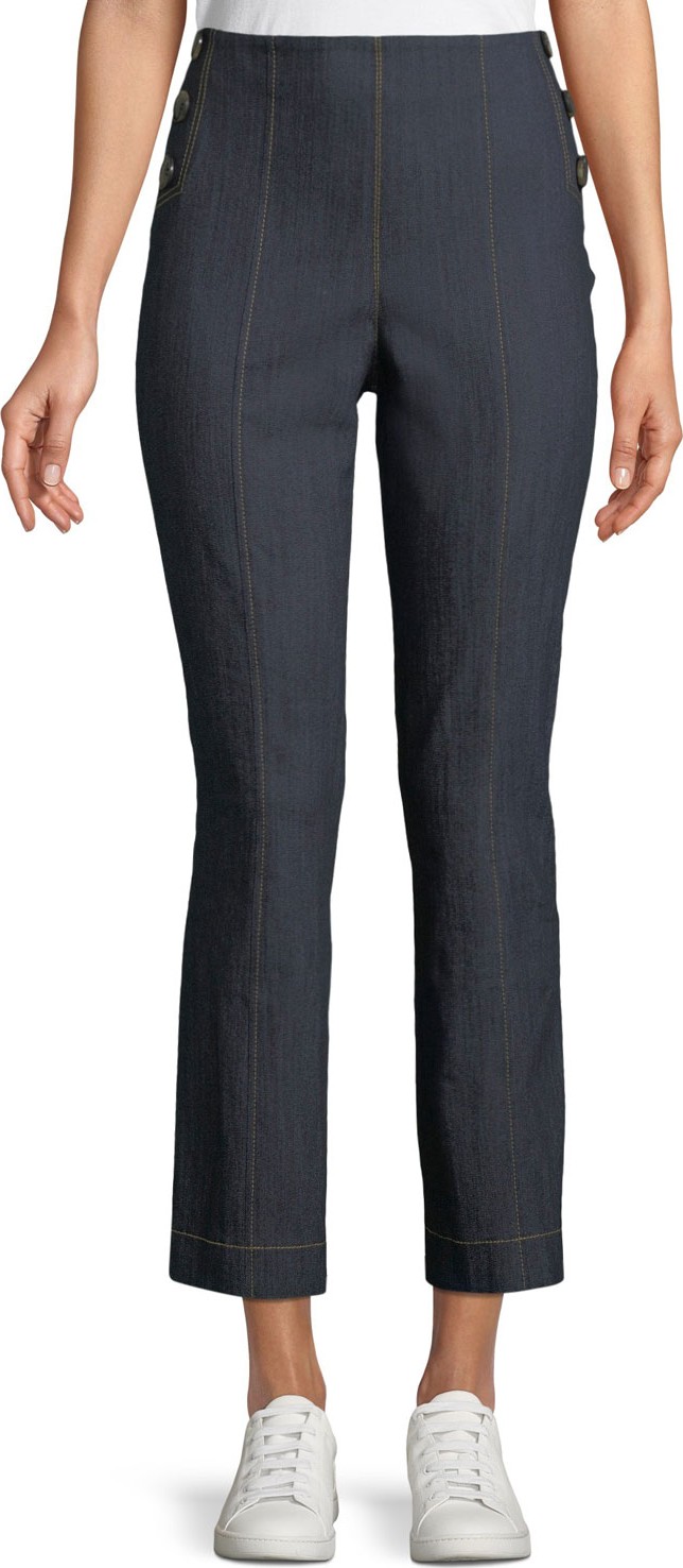 Cinq A Sept Tous Les Jours Chantal Straight-Leg Denim Pants