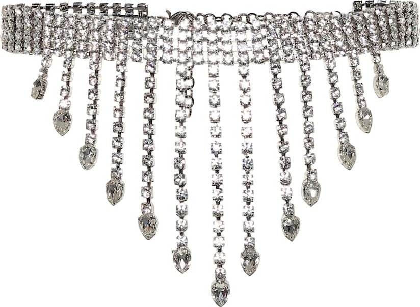 Alessandra Rich Crystal-embellished belt