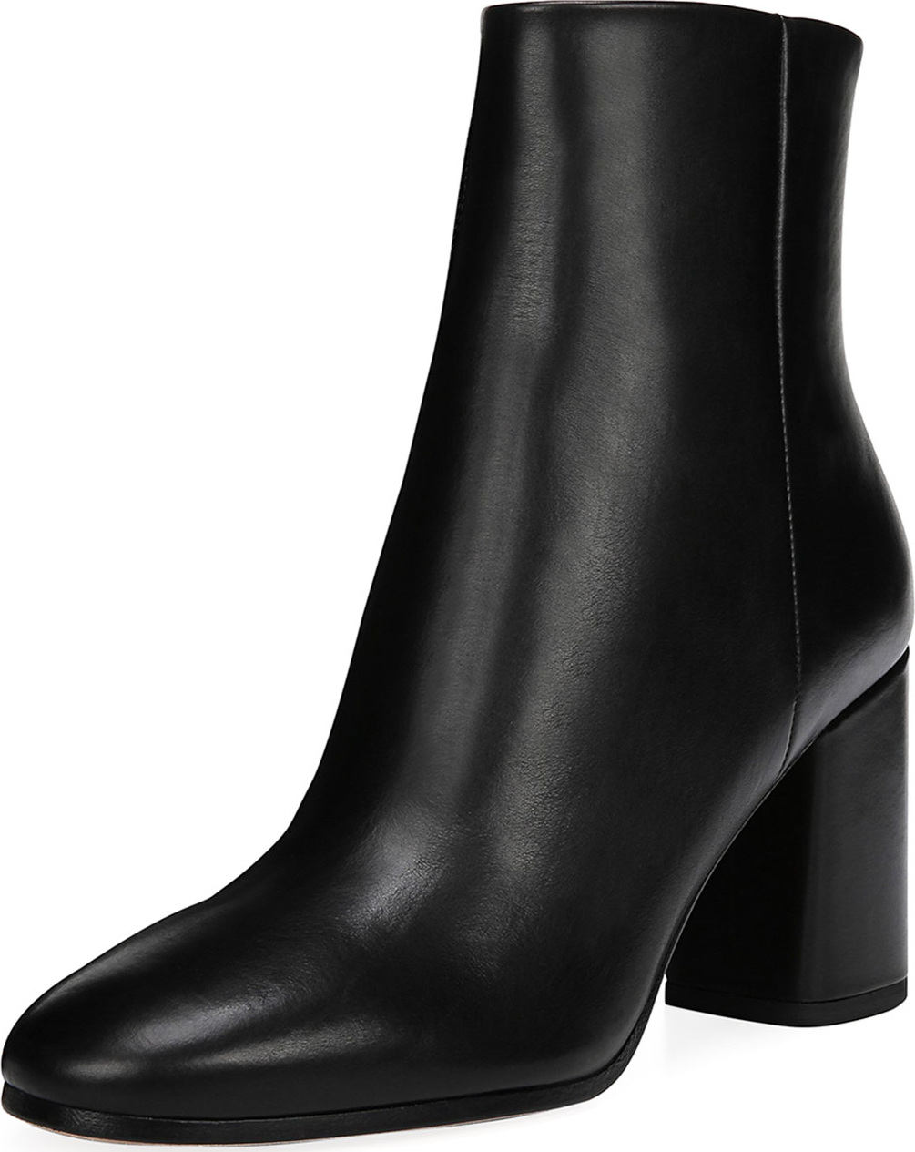 DIANE von FURSTENBERG Robyn Leather Block-Heel Boots