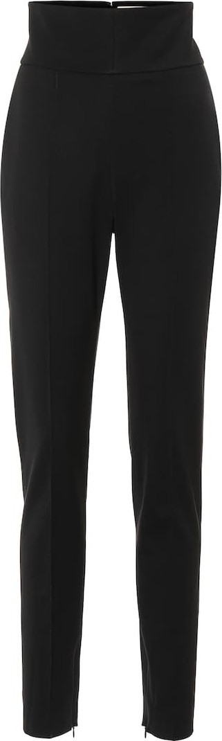 Alexandre Vauthier High-rise stretch wool pants