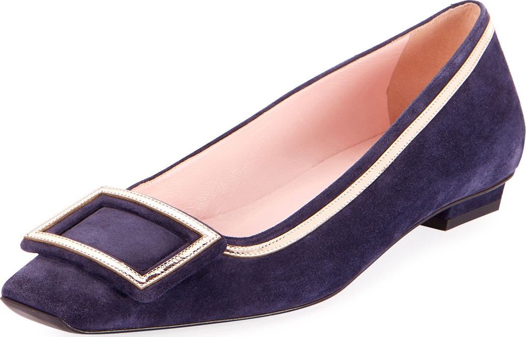 Roger Vivier Belle Vivier Suede Ball Pumps