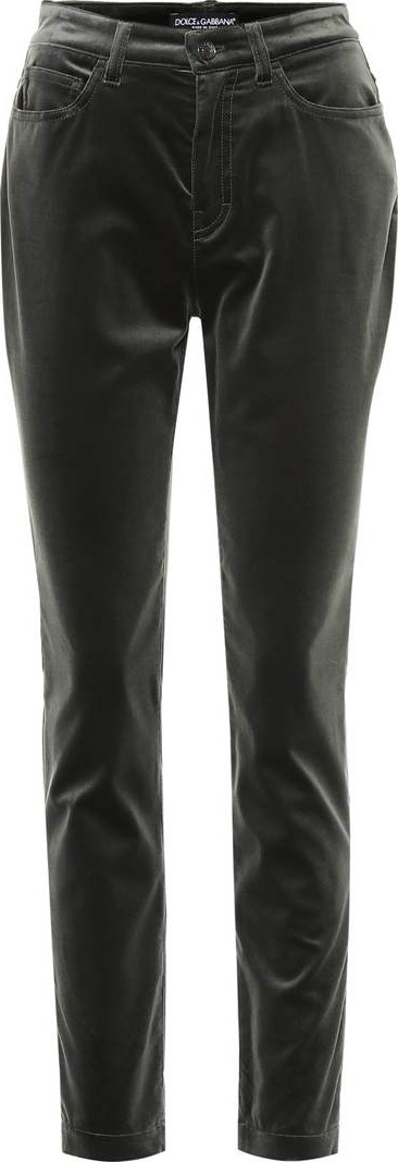 Dolce & Gabbana Velvet straight pants