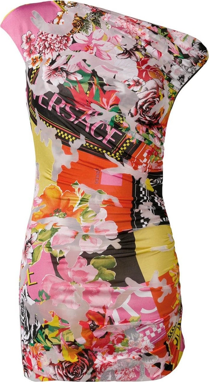 Versace Floral mini dress