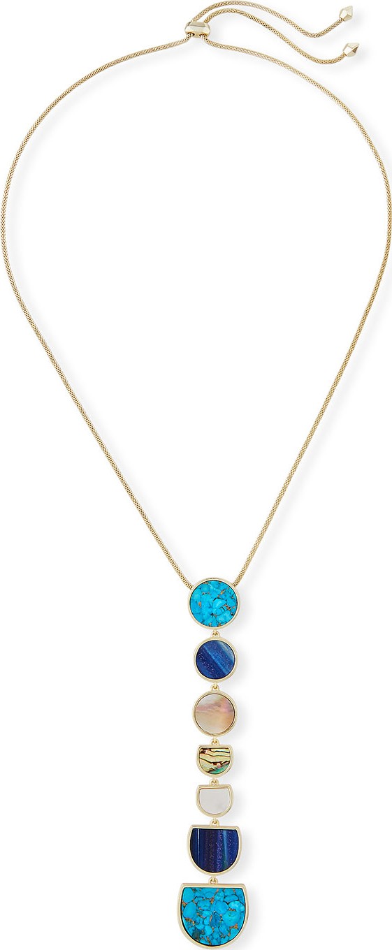 Kendra Scott Taniesja Linear Stone Drop Necklace