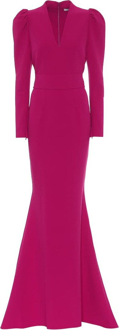 Safiyaa Stretch-crêpe gown