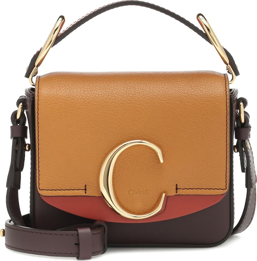 Chloe Chloé C Mini leather shoulder bag