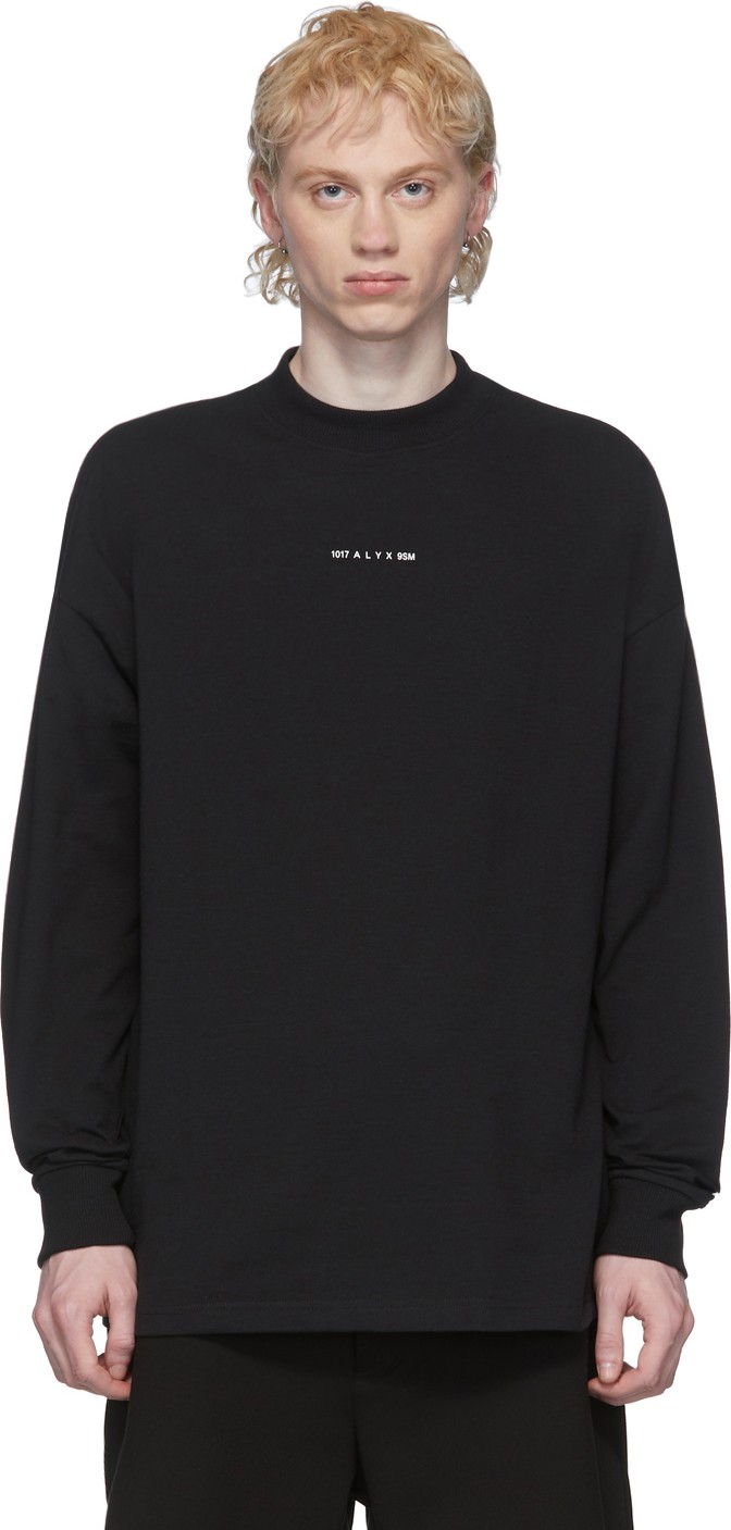 1017 ALYX 9SM Black Logo Long Sleeve T-Shirt