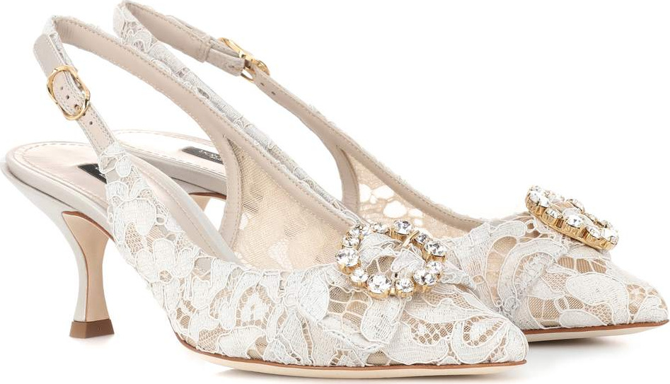 Dolce & Gabbana Lace slingback pumps