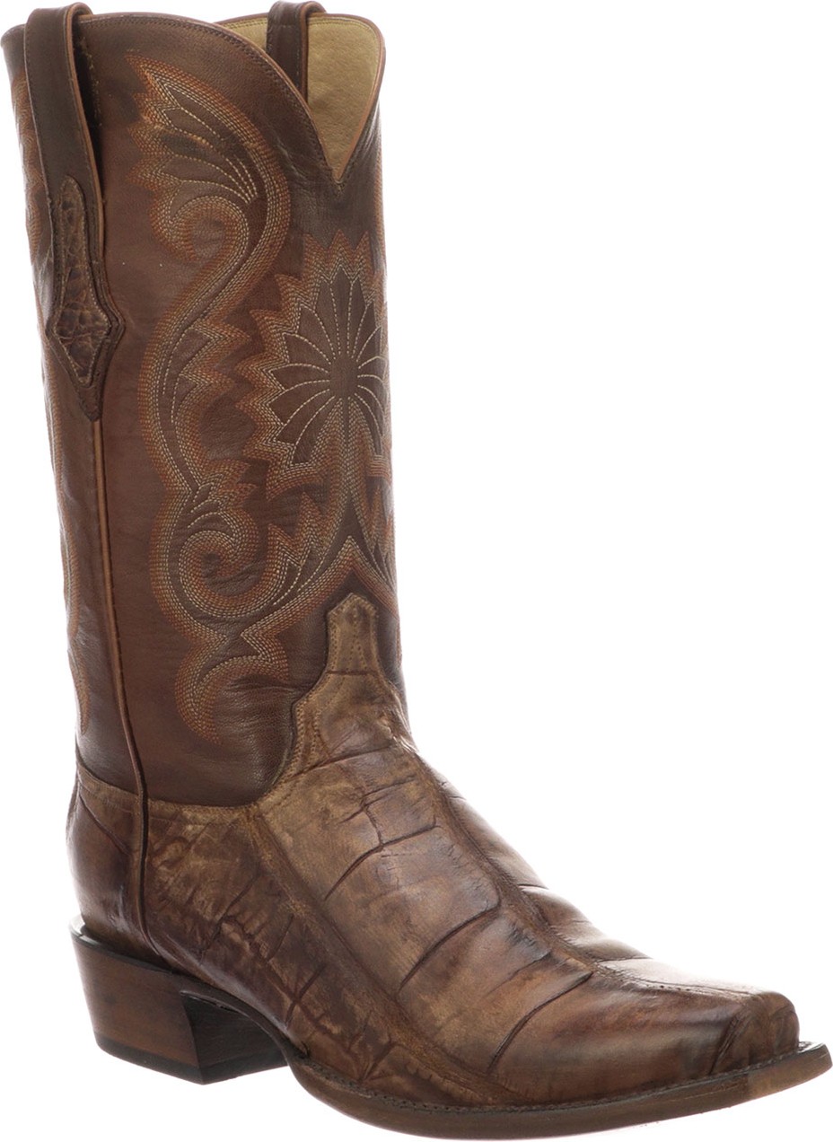 Lucchese Men's Rio Gator Leather Western Cowboy Boots