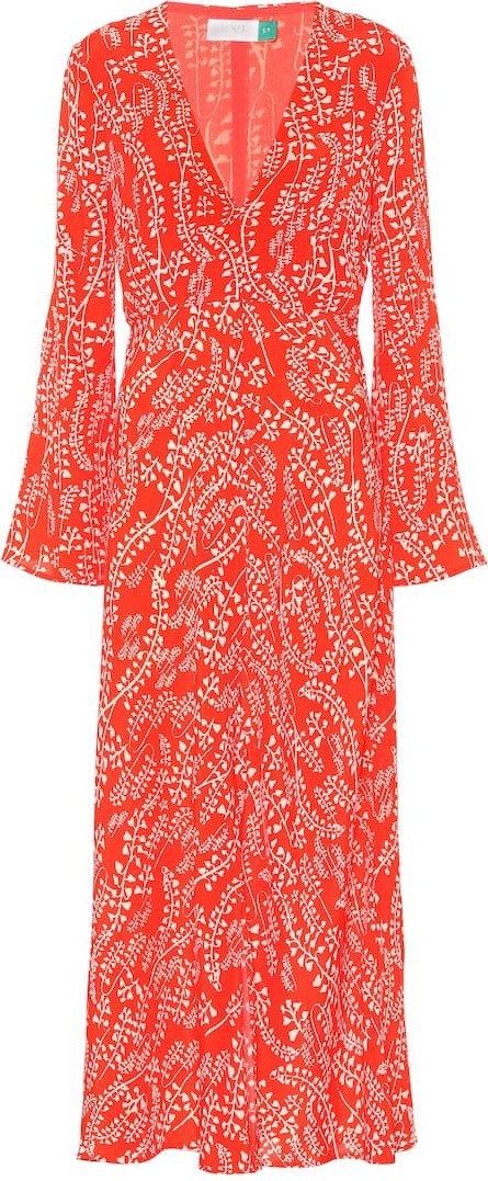 RIXO LONDON Sonja printed midi dress