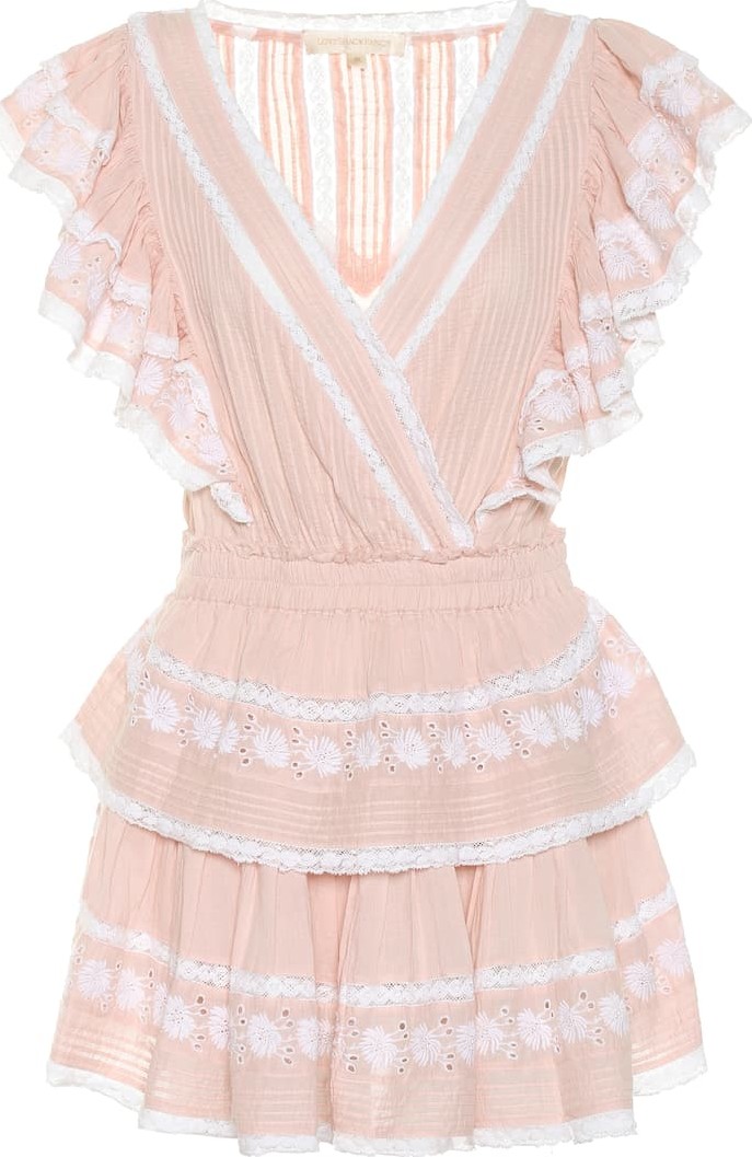 LOVESHACKFANCY Gwen lace-trimmed cotton dress