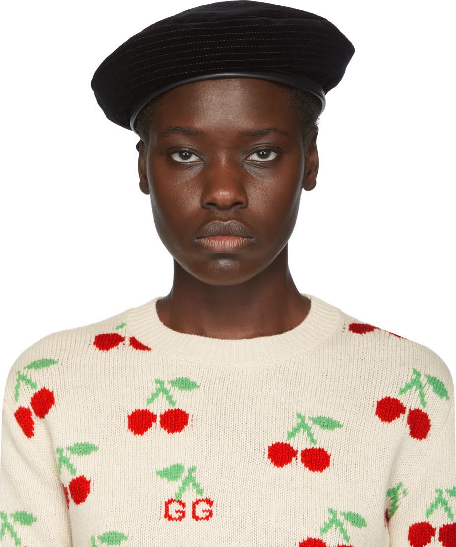 Gucci Black Emile Beret