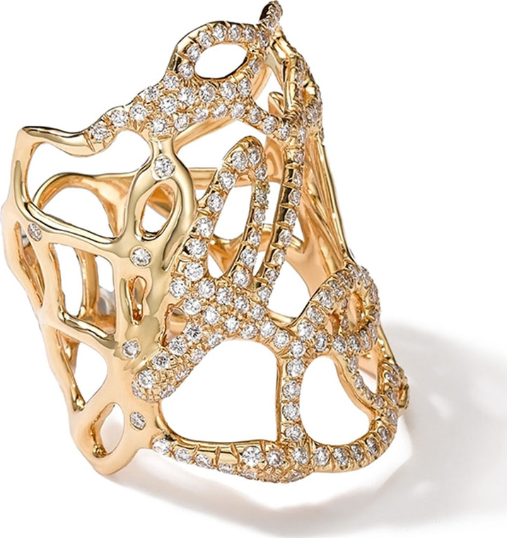 IPPOLITA 18k Gold Drizzle Ring with Diamonds