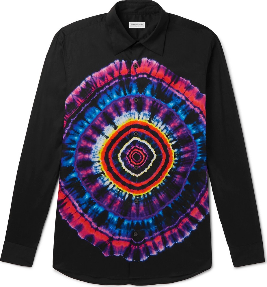 Dries Van Noten Tie-Dye Cotton Shirt