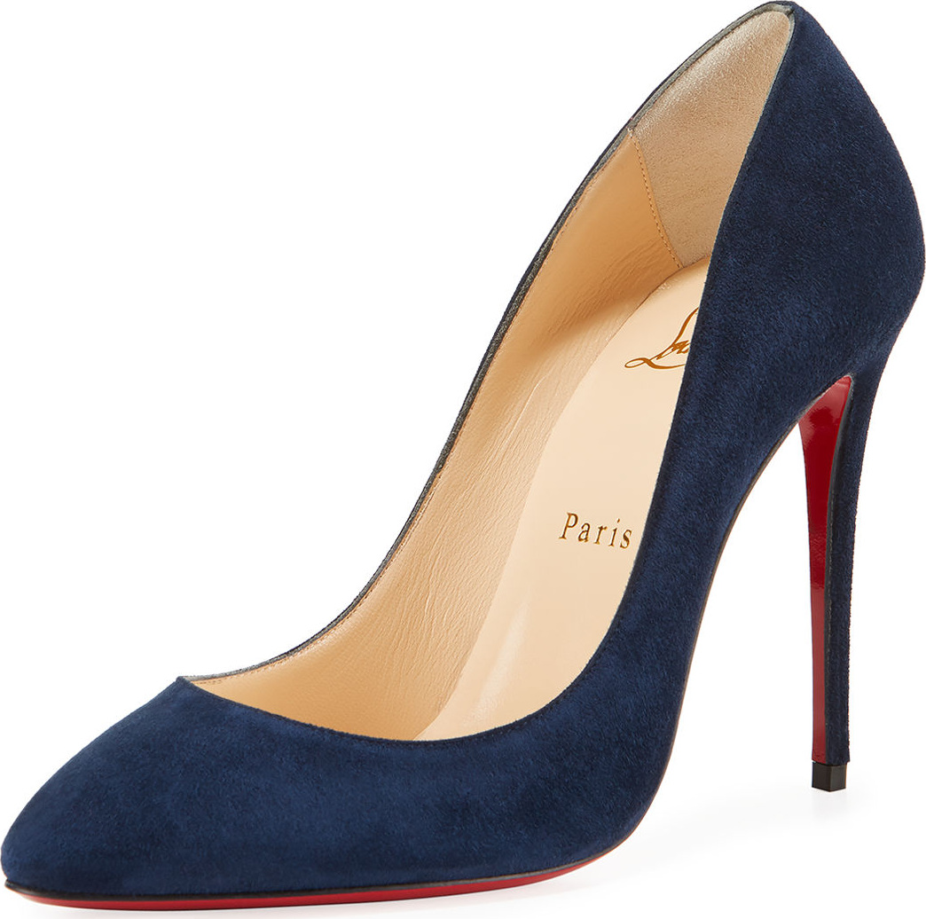 Christian Louboutin Eloise 100mm Suede Red Sole Pump