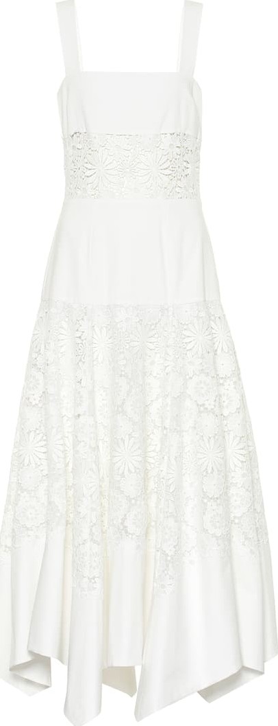 Rosie Assoulin Broderie anglaise cotton maxi dress