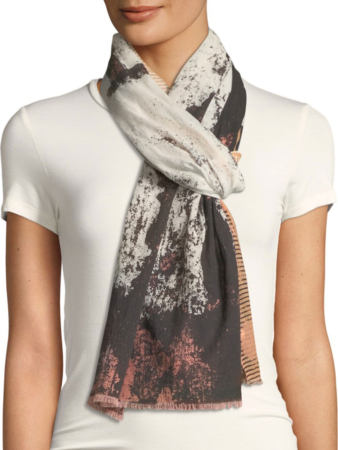 Masai Abba Printed Bricks Cotton Scarf